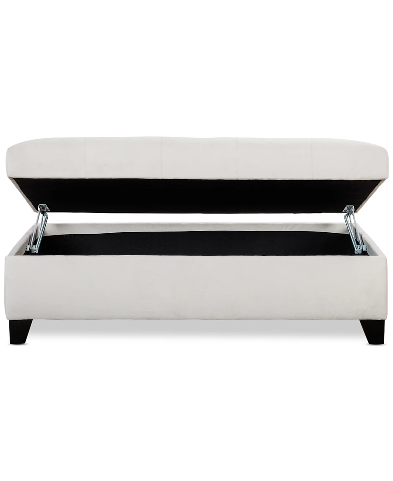 Closeout! Kallison 53" Fabric Storage Ottoman, Created for Macy's