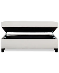 Closeout! Kallison 53" Fabric Storage Ottoman, Created for Macy's