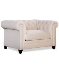 Closeout! Kallison 52" Fabric Arm Chair, Created for Macy's