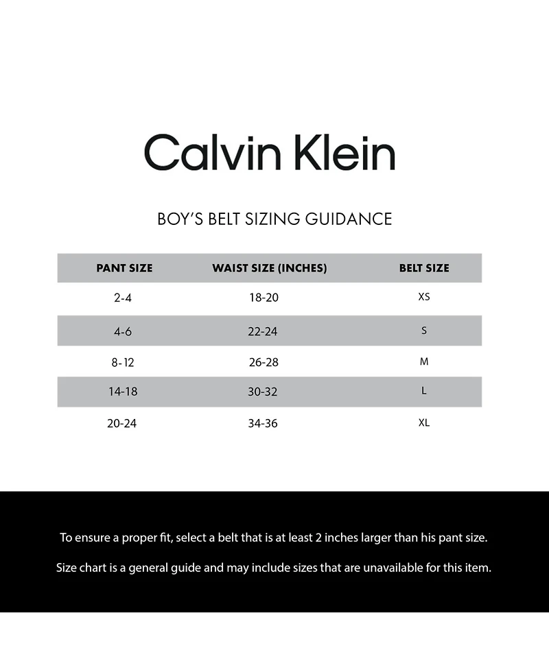 Calvin Klein Big Boys Casual Two-in-One Reversible Roller Bar Buckle Jean Belt