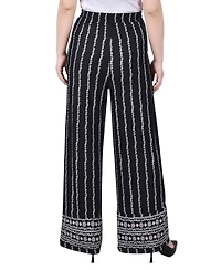 Ny Collection Petite Wide Leg Pull On Pants