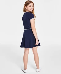 Tommy Hilfiger Big Girls Quarter Zip Dress