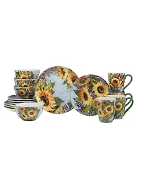 Certified International Sunflower Bouquet 16 Pc-Dinnerware Set, Service for 4