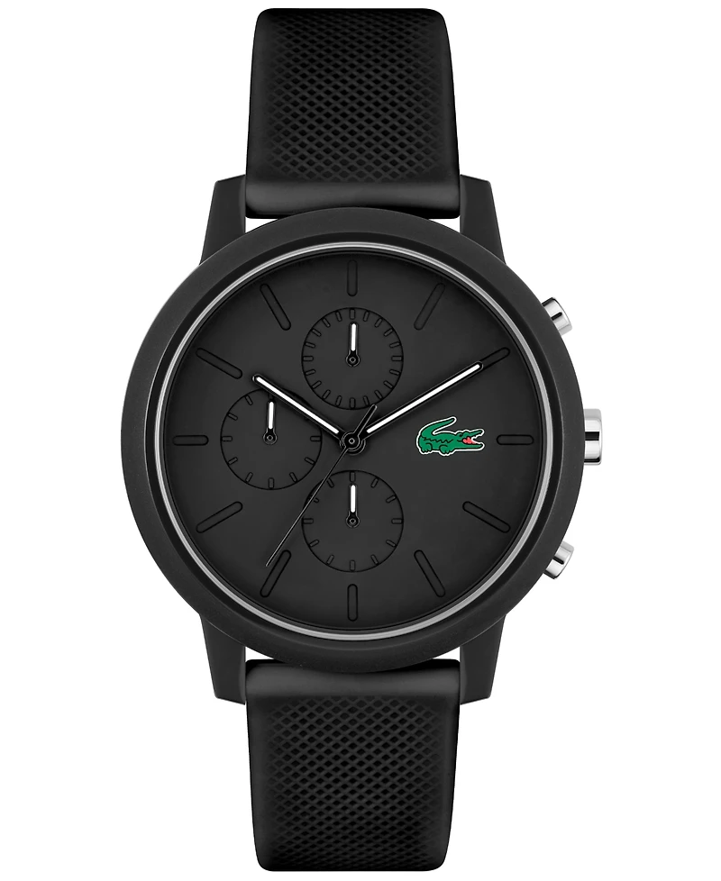 Lacoste Men's L 12.12. Chrono Silicone Strap Watch 43mm