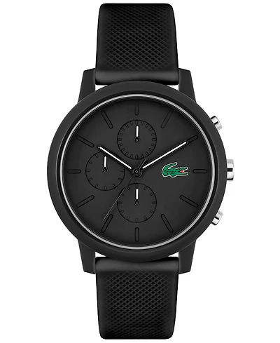Lacoste Men's L 12.12. Chrono Silicone Strap Watch 43mm