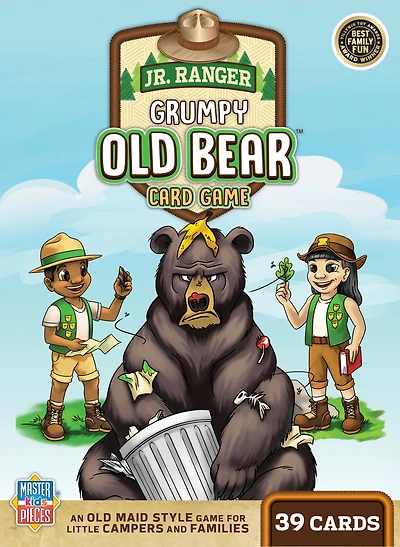 Masterpieces Jr Ranger - Grumpy Old Bear Card Game for Kids