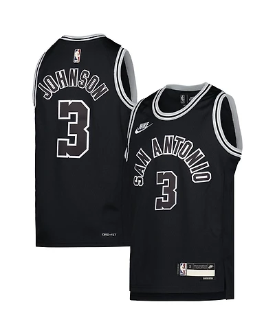 Big Boys and Girls Nike Keldon Johnson Black San Antonio Spurs 2022/23 Swingman Jersey - Classic Edition