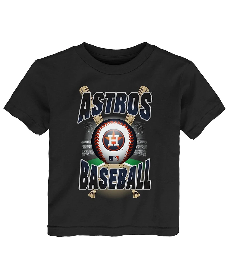Toddler Boys and Girls Black Houston Astros Special Event T-shirt