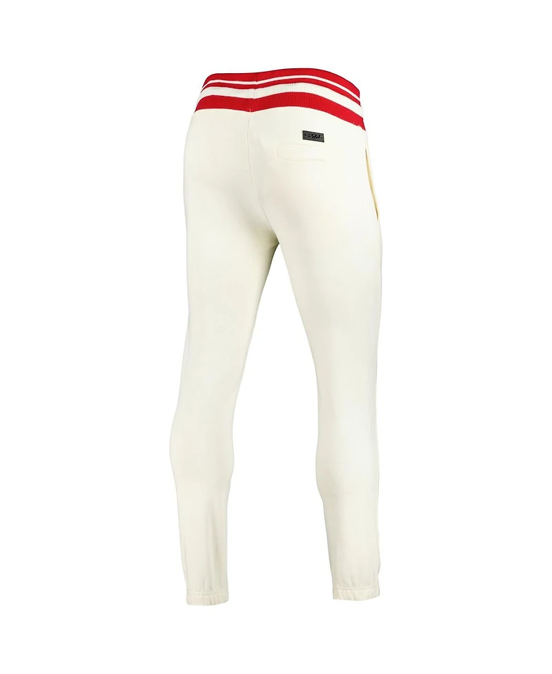 Men's Pro Standard Cream Chicago Bulls Retro Classic Fleece Sweatpants