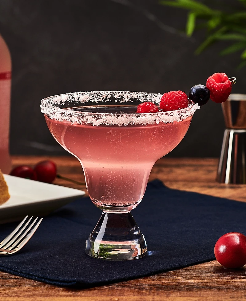 Mikasa Craft 12.5 Ounce Stemless Margarita Glass 4-Piece Set