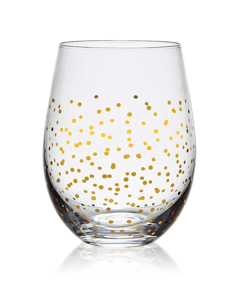 Mikasa Party 18 Ounce Stemless Wine Glass 4-Piece Set