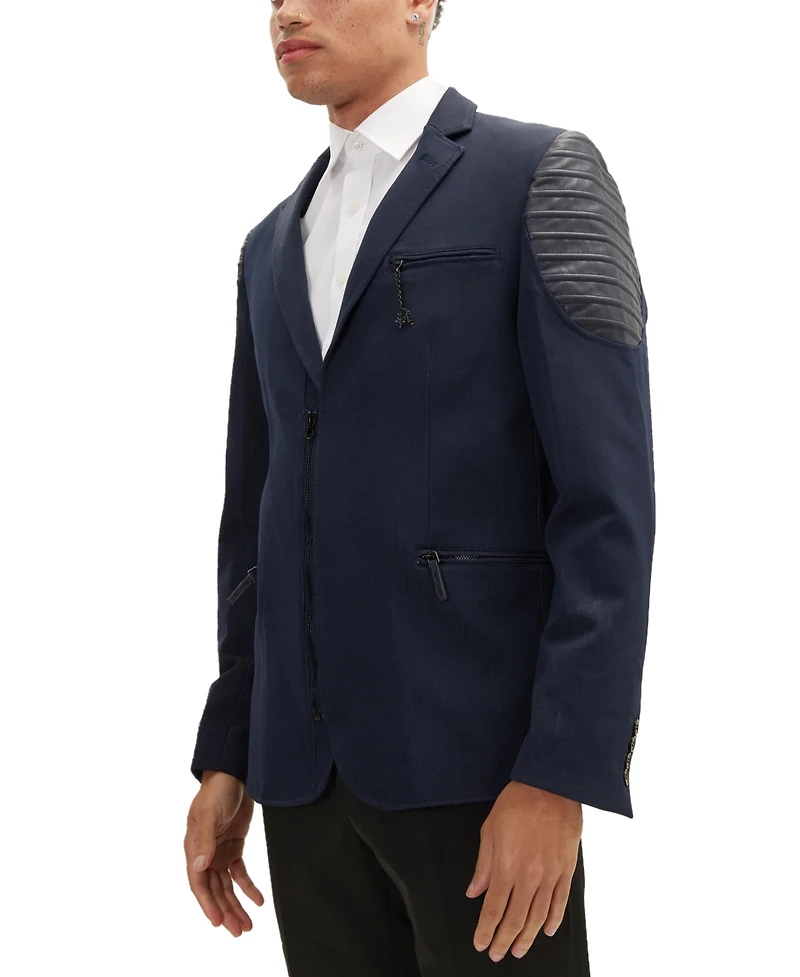 Ron Tomson Men's Modern Shoulder Detail Sports Coat