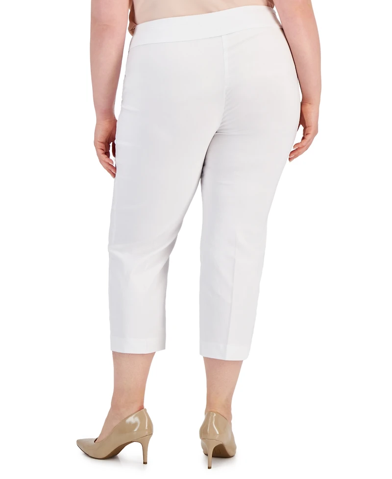 I.n.c. International Concepts Plus Mid-Rise Pull-On Capri Pants, Created for Macy's