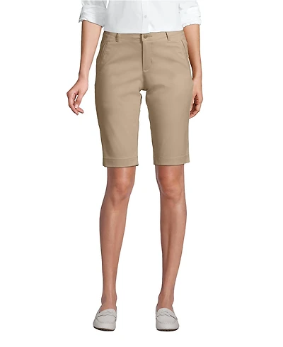 Lands' End Women's Stretch Chino Bermuda Shorts