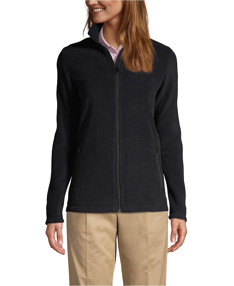 Lands' End Women's Full-Zip Mid-Weight Fleece Jacket