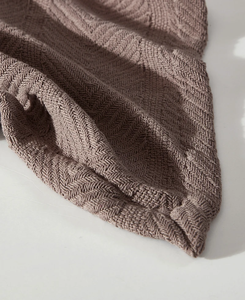 Closeout! Eddie Bauer Herringbone Solid Blanket