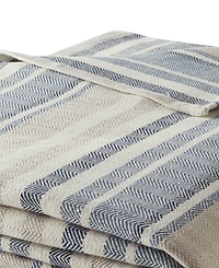 Eddie Bauer Herringbone Stripe Blanket, Full/Queen