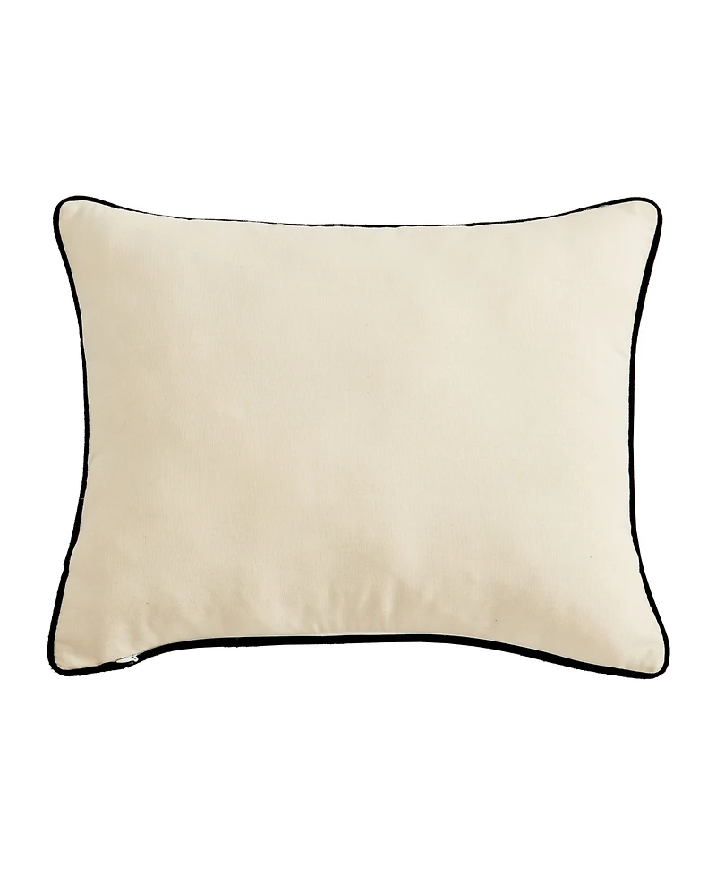 Eddie Bauer Bear Applique Grey Felt Decorative Pillow, 16" x 20"