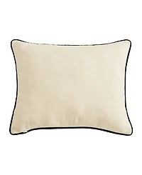 Eddie Bauer Bear Applique Grey Felt Decorative Pillow, 16" x 20"