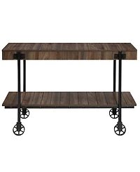 Furniture of America Luther 30" Steel Rectangle Sofa Table