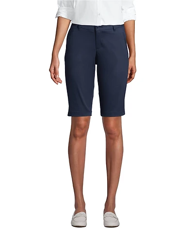 Lands' End Women's Stretch Chino Bermuda Shorts