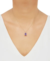 Citrine (3 ct. t.w.) & Diamond Accent 18" Pendant Necklace 14k Gold (Also available Garnet and Amethyst)