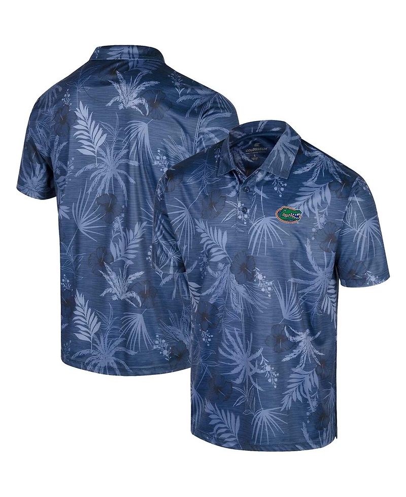 Men's Colosseum Royal Florida Gators Palms Team Polo Shirt