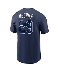 Men's Nike Fred McGriff Navy Tampa Bay Rays Name and Number T-shirt