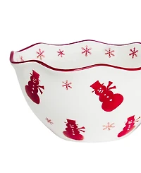 Euro Ceramica Winterfest 3-Piece Candy Bowl Set