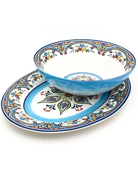Euro Ceramica Zanzibar Serve Set, 2 Pieces
