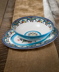 Euro Ceramica Zanzibar Serve Set, 2 Pieces
