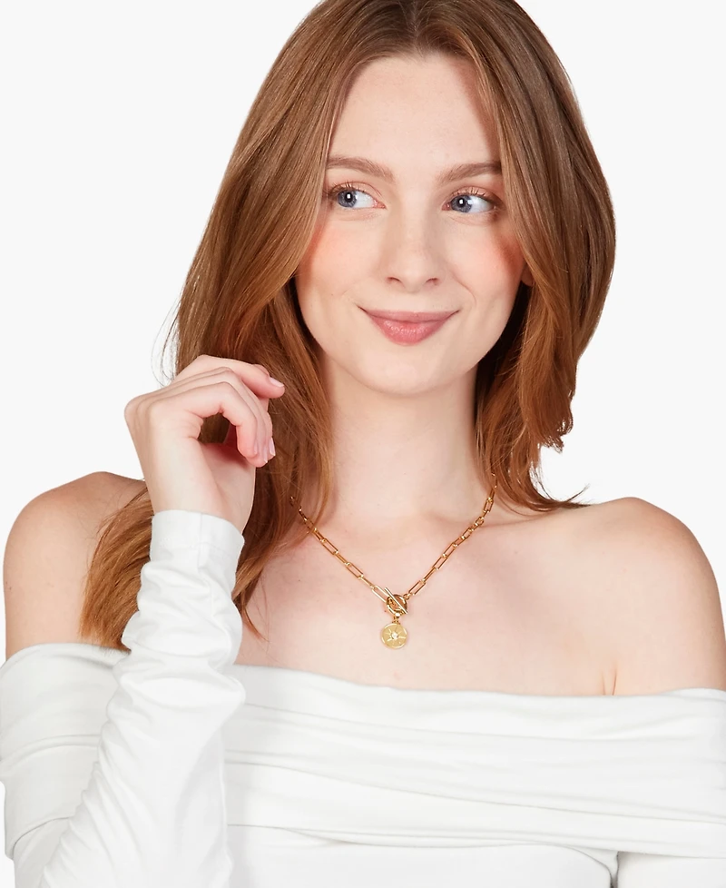 brook & york 14K Gold-Plated Rosa Cultured Mother of Pearl Charm