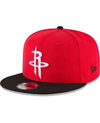 Men's New Era Red, Black Houston Rockets Two-Tone 9FIFTY Adjustable Hat