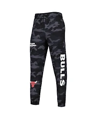 Men's New Era Black, Camo Chicago Bulls Tonal Joggers