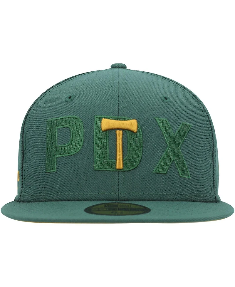 Men's New Era Green Portland Timbers Kick Off 59FIFTY Fitted Hat