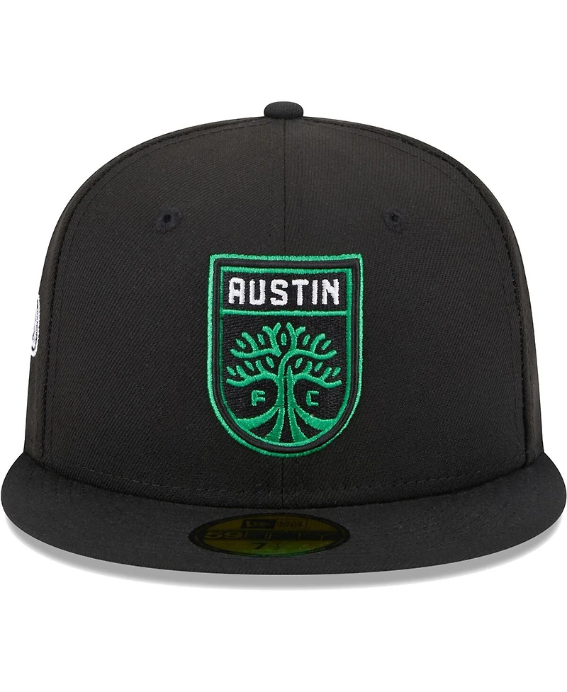 Men's New Era Black Austin Fc Patch 59Fifty Fitted Hat