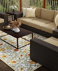 Bashian Gallery Outdoor GLY111 7'6" x 9'6" Area Rug