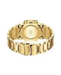Jbw Men's Luxury Phantom 18k Gold-plated Stainless Steel Bracelet Watch, 42mm