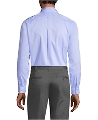 Lands' End Men's Long Sleeve No Iron Pinpoint Dress Shirt