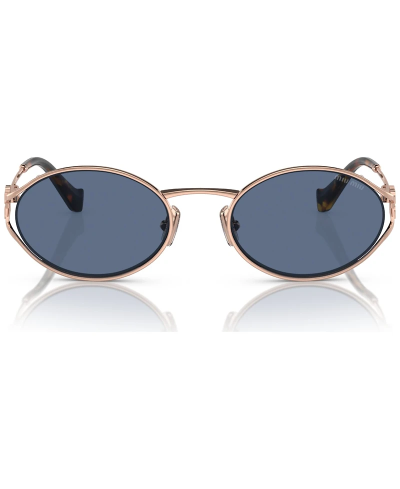 Miu Women's Oval Metal Sunglasses, MU52YS