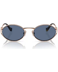 Miu Women's Oval Metal Sunglasses, MU52YS