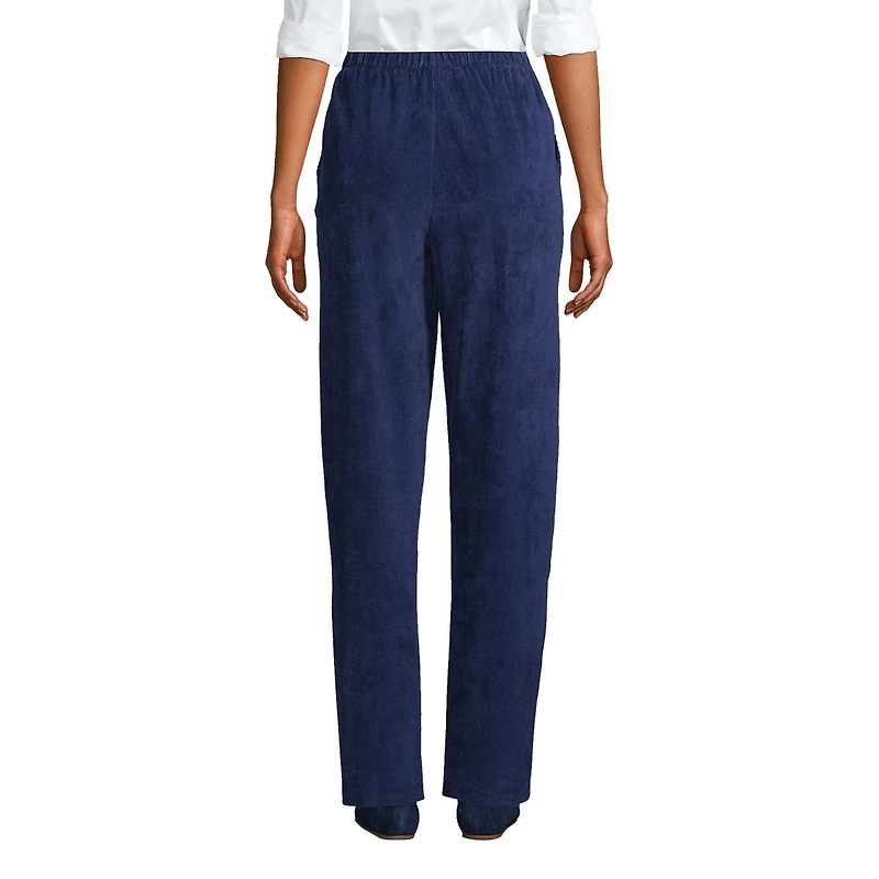 Lands' End Women's Tall Sport Knit High Rise Corduroy Pants