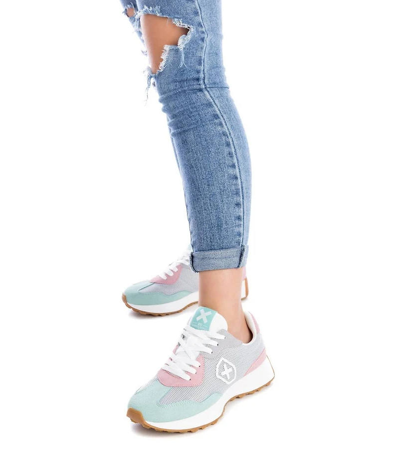 Xti Women's Sneakers By Grey With Multicolor Accent