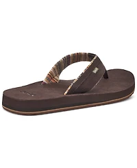 Sanuk Men's Ziggy Suede Flip-Flops