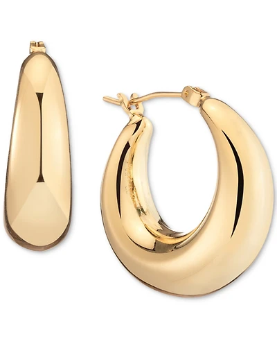 Bonheur Jewelry Large Puffy Hoops