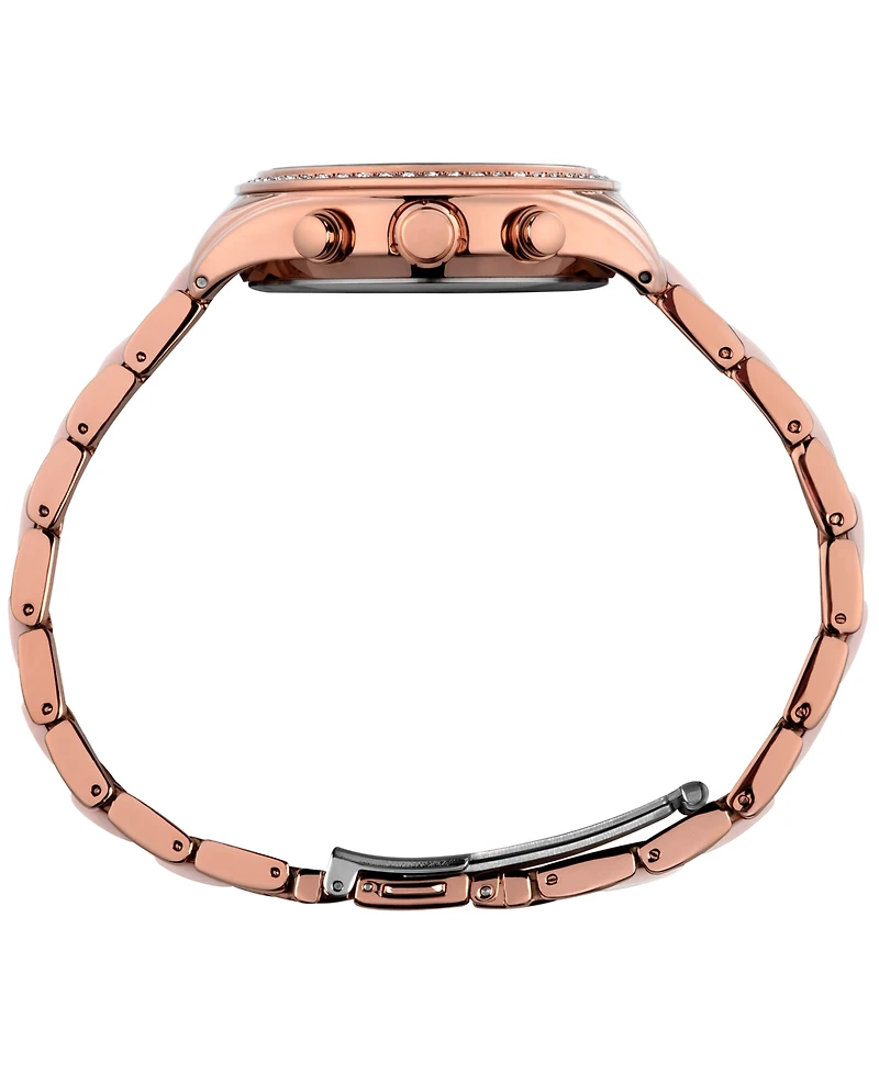 Timex Women's Quartz Analog Premium Dress Alloy Rose Gold Watch 38mm