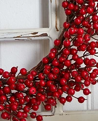 Nearly Natural 22" Berry Artificial Wreath