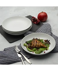 Fitz and Floyd Everyday Whiteware Dinner Bowl 4 Piece Set