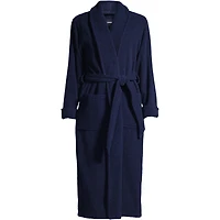 Lands' End Women's Petite Cotton Terry Long Spa Bath Robe