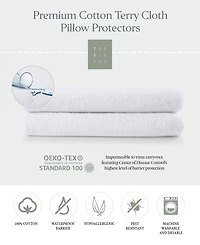Ella Jayne Terry Cloth Water Proof 2-Pack Pillow Protectors